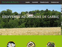 Tablet Screenshot of domaine-de-garric.com